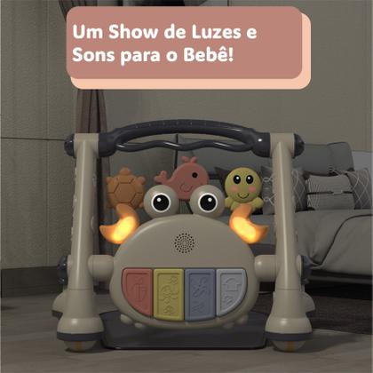 Imagem de Tapete Infantil de Atividades Musical Menino Menina Quarto Brilha no Escuro Premium PipDip