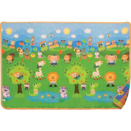 Imagem de Tapete Infantil Dupla Face Happy Friends 180x120cm