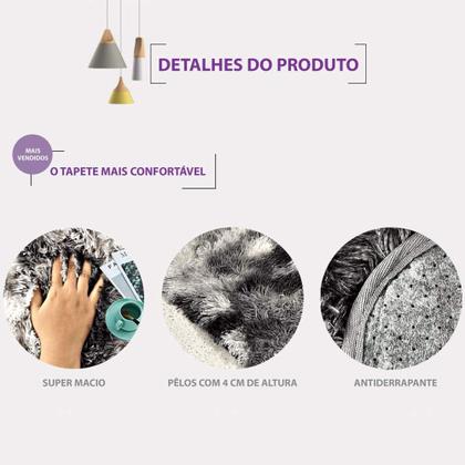 Imagem de Tapete Luxo Felpudo Macio 1,50 X 2,50 METROS