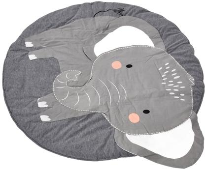 Imagem de Tapete Multifuncional Infantil Bebes Diversos Ambientes Animaizinhos Zoo Bichinhos Circular 90CM 100% Algodão Super Macio - PREMIUM