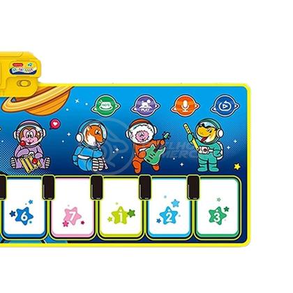 Imagem de Tapete Musical Infantil Piano Music Mat Touch Animais para Crianças Bebês com 8 instrumentos em 1