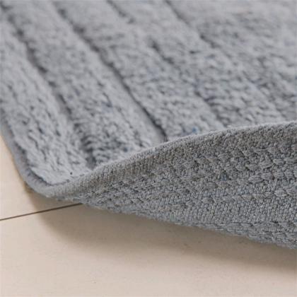 Imagem de Tapete Oval de Algodão para Banheiro Cores 40cm x 60cm