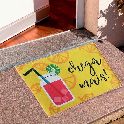 Imagem de Tapete p/Área Externa e Interna Pop, Chega Mais - Jolitex 