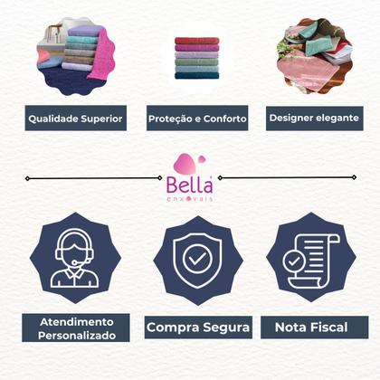 Imagem de Tapete P/ Banheiro Célia 6 Peça 100% Algodão Alta Maciez