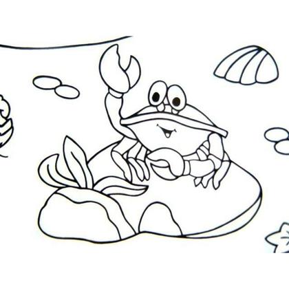 Imagem de Tapete p/ colorir - Fundo do Mar - Kits for Kids