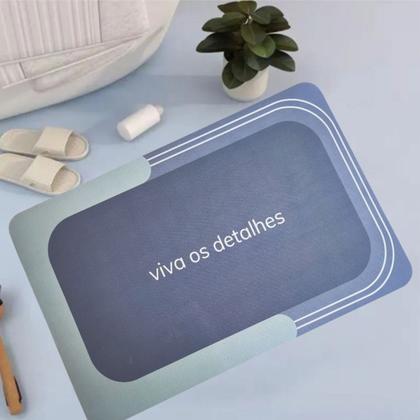 Imagem de Tapete Para Banheiro Antiderrapante Absorvente 58x38cm Viva 