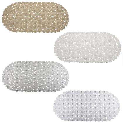 Imagem de Tapete Para Banheiro Box Antiderrapante Retangular Com Ventosa 68X35cm Estilo Moderno - Paramount