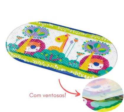 Imagem de Tapete Para Banho Bebe Infantil Antiderrapante Box Banheiro SAFARI