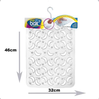 Imagem de Tapete Para Box Tapete De Banheiro Com Ventosas Lual Cor Natural