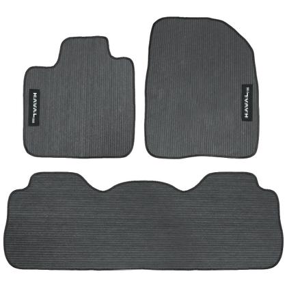 Imagem de Tapete para Haval H6 2023 2024 2025 Jogo 3 Peças Traseiro Inteiro Borracha Impermeável