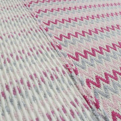Imagem de Tapete para Quarto Infantil Antiderrapante 200cm x 140cm Decoração Moderna Rosa
