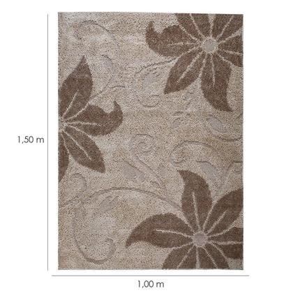 Imagem de Tapete Para Sala Jazz 100 x 150 cm Alto e Baixo Relevo 14 Trigo