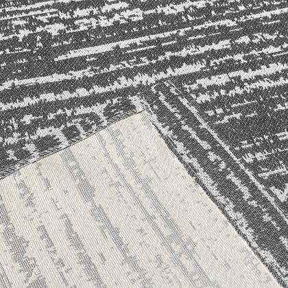 Imagem de Tapete para Sala Quarto 2,50m x 2,00m Grande Cru Cinza Mesclado Antiderrapante Decoração Artesanal Rústico