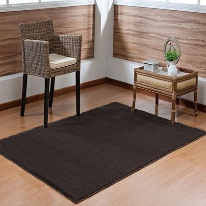 Imagem de Tapete Para Sala Quarto Antiderrapante Shaggy Pelo Baixo 1,50m x 2,00m Classic Oasis