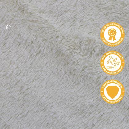 Imagem de Tapete Passadeira 2,00 x 0,60 Para Corredor Quarto Sala Felpudo Peludo Antiderrapante Pelo Alto Luxo