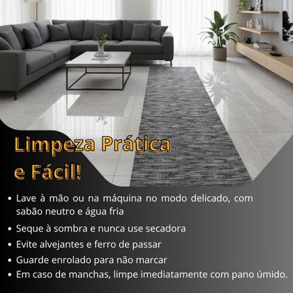 Imagem de Tapete Passadeira Antiderrapante Grande 0,65x200m Para Cozinha, Sala, Quarto, Corredor
