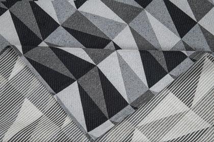 Imagem de Tapete Passadeira Avulsa Jacquard Antiderrapante Cozinha Corredor Quarto Sala Geométrico