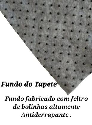 Imagem de Tapete Passadeira Bege Mesclado Sala Quarto  Corredor 2,00m X 0,60cm Felpudo Peludo Antiderrapante Macio