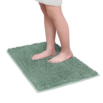 Imagem de Tapete Passadeira Bolinha Microfibra Macio Antiderrapante Grande 50x100cm