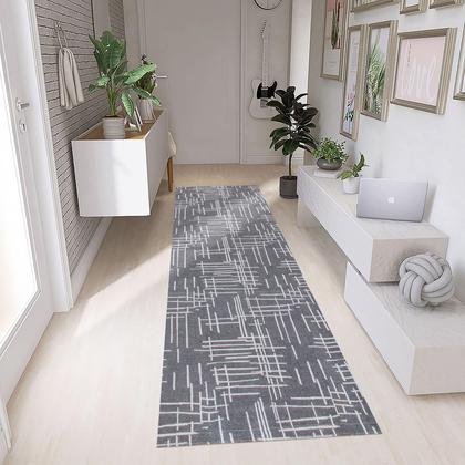 Imagem de Tapete Passadeira Cozinha Banheiro Corredor Elegante Decorativa Rústica Antiderrapante Luxo