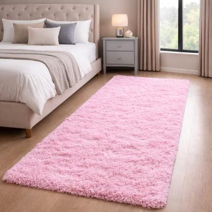 Imagem de Tapete Passadeira Felpuda Para Sala Corredor Quarto 2,00x0,60