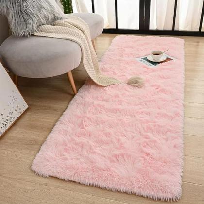 Imagem de Tapete Passadeira Felpuda Para Sala Corredor Quarto 2,00x0,60