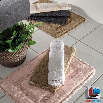 Imagem de Tapete Passadeira Kacyumara 60x120 Atoalhada Crochê Algodão