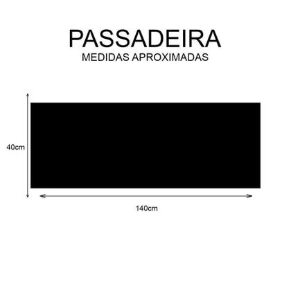 Imagem de tapete passadeira Natal Vermelho 140x40cm