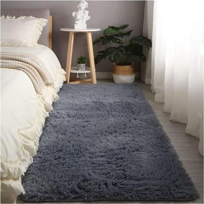 Imagem de Tapete Passadeira Sala Quarto Felpudo Peludo Corredor Macio Luxo 2,00x0,55