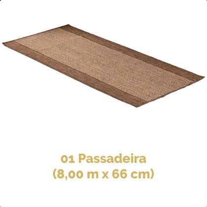 Imagem de Tapete Passadeira Sisal Antiderrapante 8,00m x 66cm