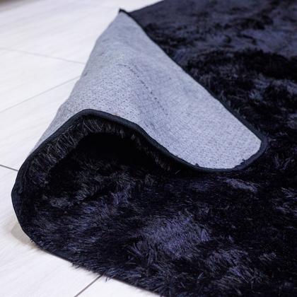 Imagem de Tapete Peludo 2,00x1,50 Para Sala Ou Quarto Preto
