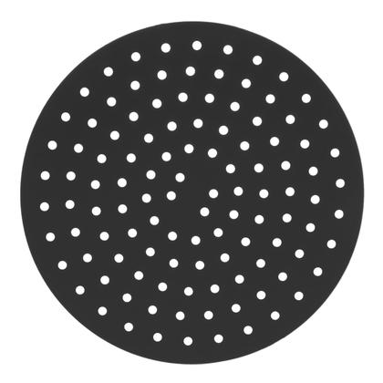 Imagem de Tapete Protetor Air Fryer Redondo Silicone Preto 18,5cm Lyor