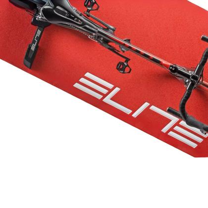 Imagem de Tapete Protetor Para Rolo De Treino Elite Bike Vermelho