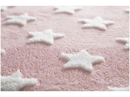 Imagem de Tapete Quarto do Bebê Mimo Redondo Macio 1,00m Estrelas Jolitex