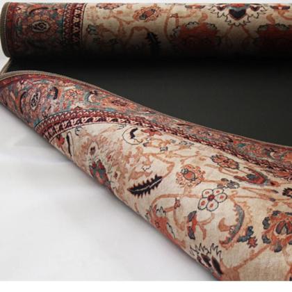 Imagem de Tapete Quarto Sala Tipo Persa Floral Vintage Grande Antiderrapante 200x140 Cm