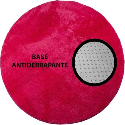 Imagem de Tapete Redondo 0,80cm  Quarto Sala Escritório Pelo Macio.