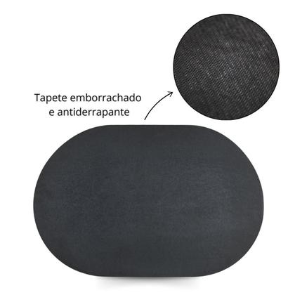 Imagem de Tapete Redondo ul Bathroom Antiderrapante Banho Box Casa