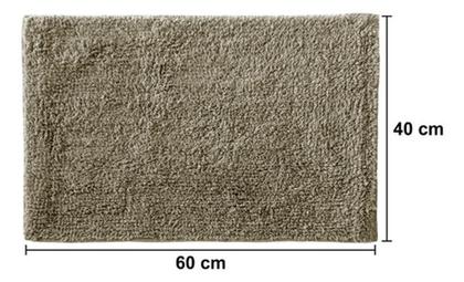 Imagem de Tapete Retangular Com Felpa 40 Cm X 60 Cm - Bege