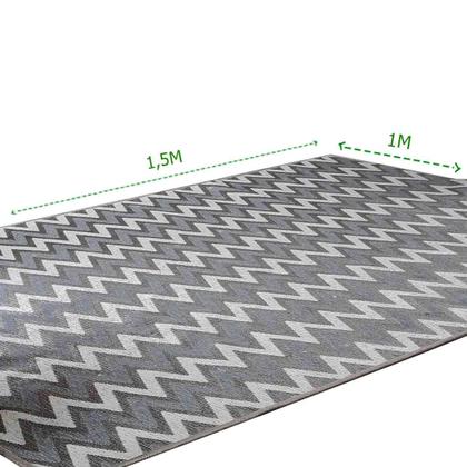 Imagem de Tapete Retangular Sala E Quarto Pratik Carisma 100x150 cm