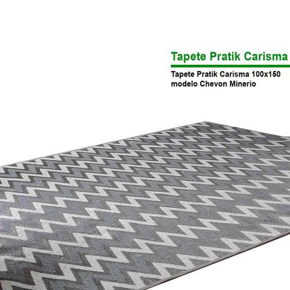 Imagem de Tapete Retangular Sala E Quarto Pratik Carisma 100x150 cm