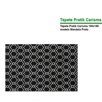 Imagem de Tapete Retangular Sala E Quarto Pratik Carisma 100x150 cm