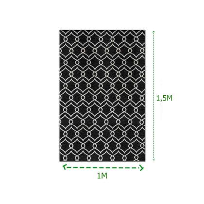 Imagem de Tapete Retangular Sala E Quarto Pratik Carisma 100x150 cm