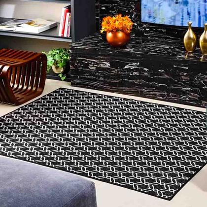 Imagem de Tapete Retangular Sala E Quarto Pratik Carisma 100x150 cm