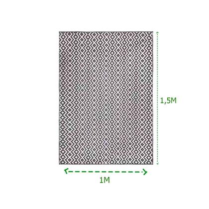 Imagem de Tapete Retangular Sala E Quarto Pratik Carisma 100x150 cm