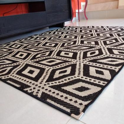 Imagem de Tapete Sala 1,00x1,50 P/quarto Sem Pelos E Fácil De Limpar