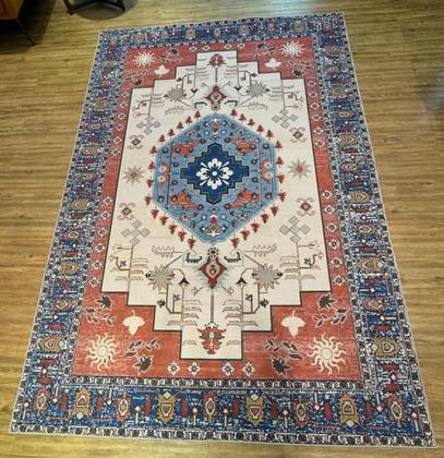 Imagem de Tapete Sala 140X200 Cm Classico Oriental Kak Bege ul