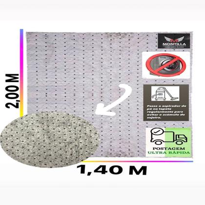 Imagem de tapete sala 2,00x1,50 shaggy felpudo de luxo macio black friday cor: BEGE COM MARROM
