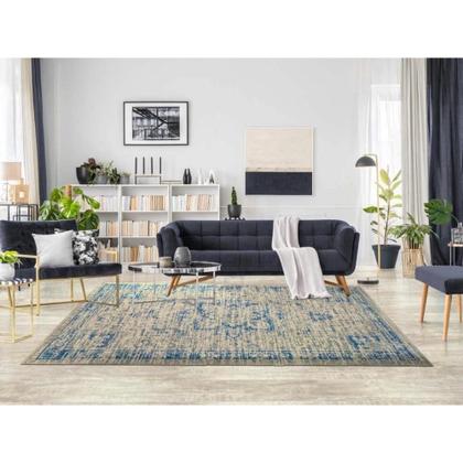 Imagem de Tapete Sala 200X300 Cm Classico Oriental Reload Azul Claro