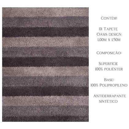 Imagem de Tapete Sala E Quarto Oásis Design 1,00X1,50M Des 04 Minerio