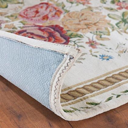 Imagem de Tapete Sala Quarto 60x90 Antiderrapante Jasmin Bege